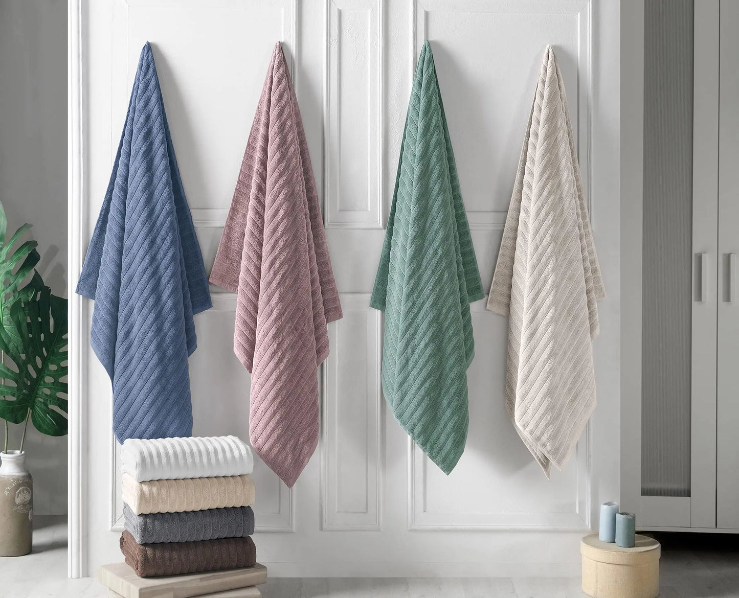 Extra Large Turkish Bath Towel | 27x55" Premium Cotton Quick-Dry