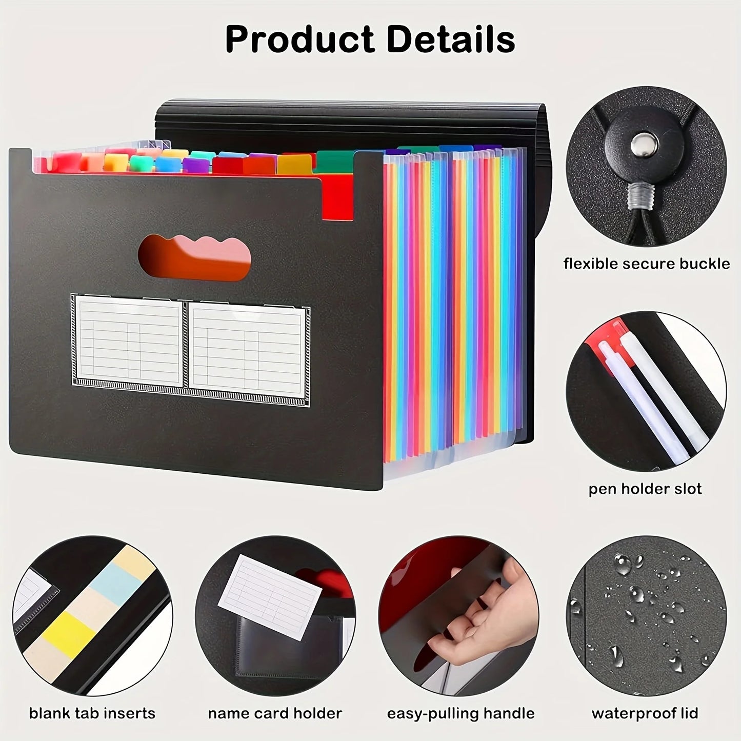 Expanding Accordion File Folder 13/25 Pockets – Paper Organizer