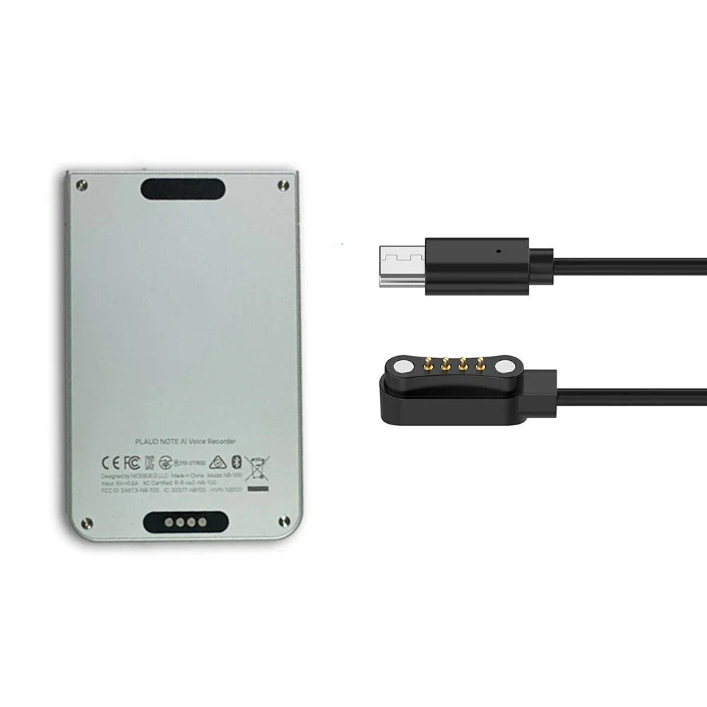 Magnetic Charging Cable for PLAUD Note AI Recorder | 4-Pin 1m