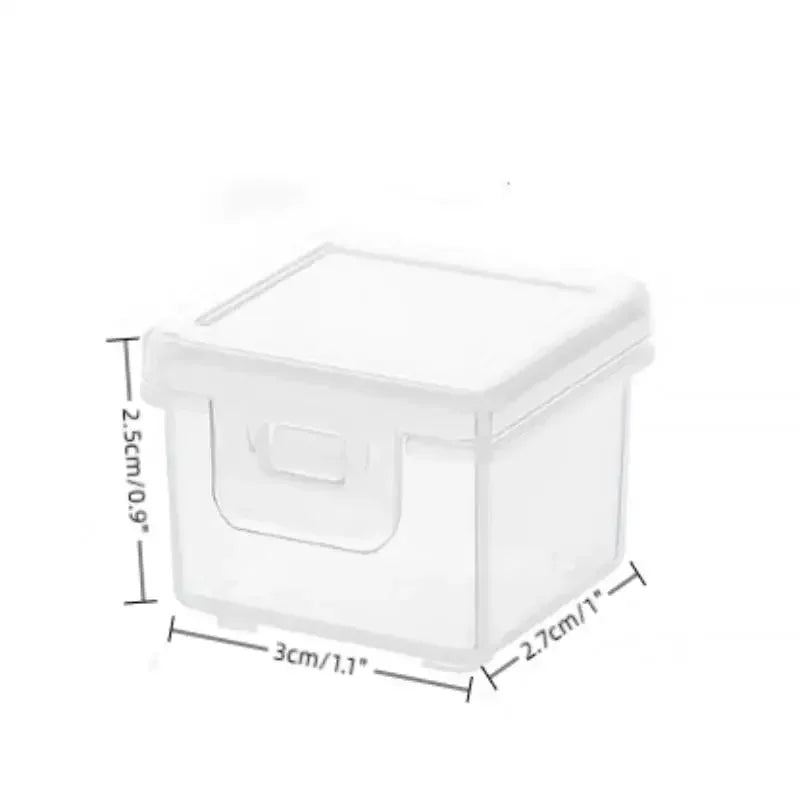 Clear Plastic Coin Storage Box – Rectangular Capsule Case Holder