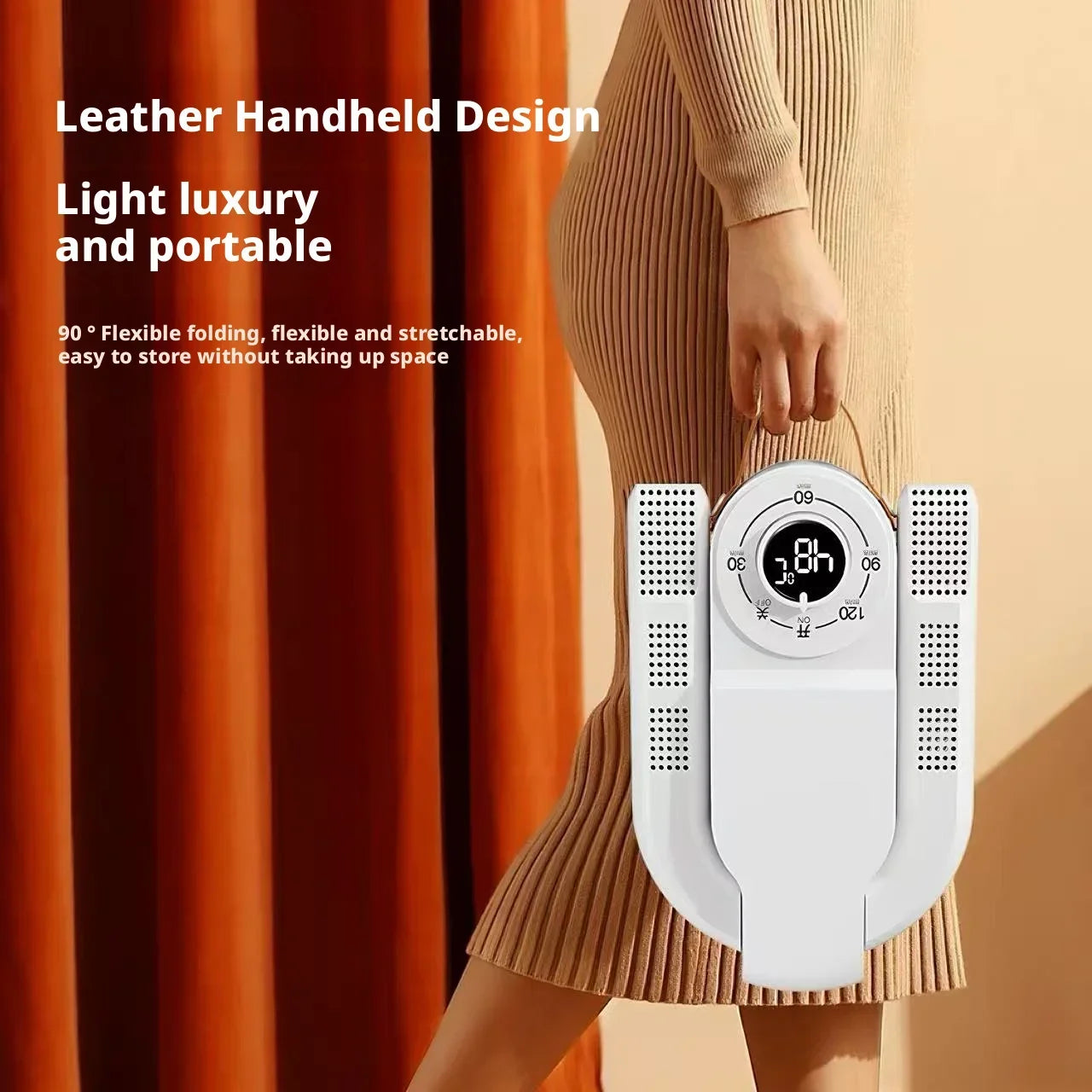 Portable Foldable Shoe Dryer with Timer Hot Air Circulation Fast Drying Deodorant Dryer for Home Dormitory Shoes Sneakers Boots Peaceful Pleasures Health and Wellness
