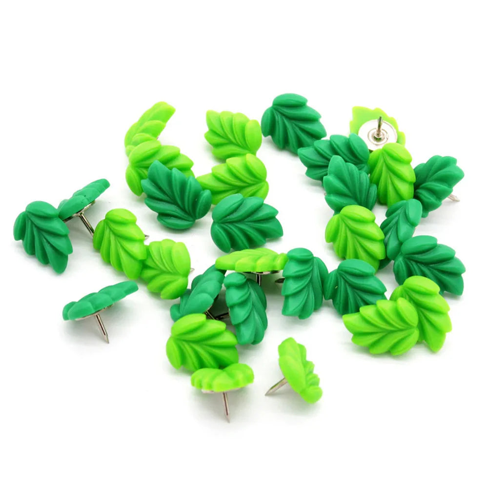 Bview Art Leaf Push Pins Resin Botanical Thumb Tacks Photo Wall