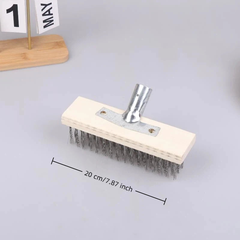 Heavy Duty Steel Wire Deck Brush Head 20cm 30cm 50cm