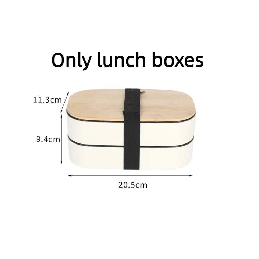 Stackable Bento Box with Utensils – 1200ml Meal Prep Lunch Box