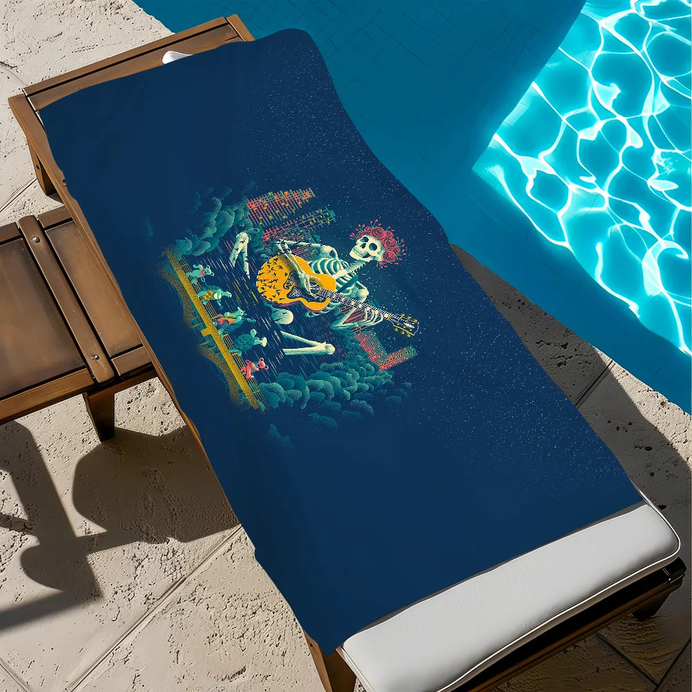 Grateful Dead Beach Towel | Quick-Dry Sports & Travel Quick-Dry Beach Towel Peaceful Pleasures Health and Wellness z4 STJ50x100CM