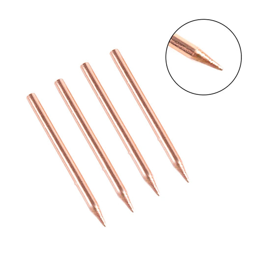 2PCS 3mm Spot Welding Needle Tips – Aluminum Oxide Copper 18650 Spot Welding Electrode Tips Peaceful Pleasures Health and Wellness 2pcs