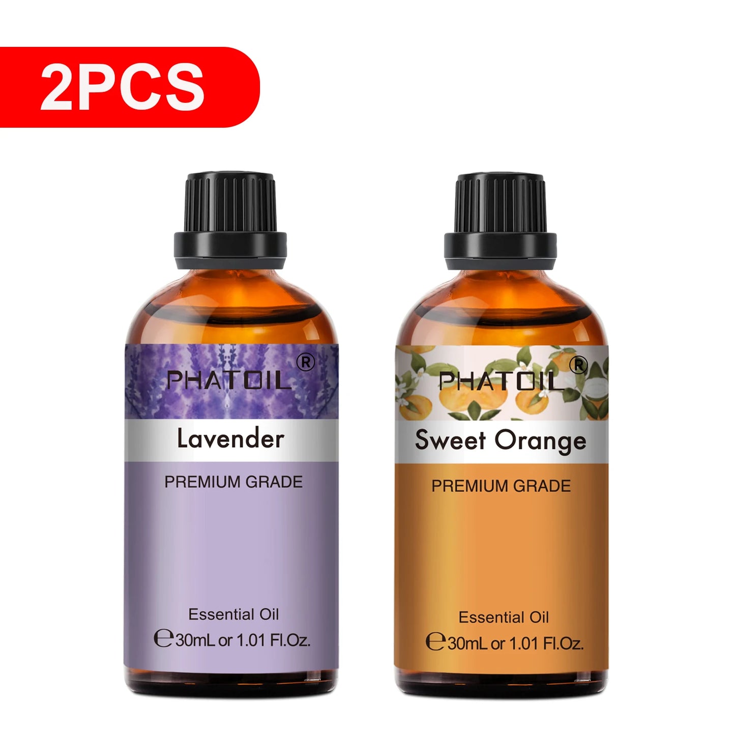 30ml Aromatherapy Essential Oil – Lavender, Lemon, Eucalyptus & More for Diffuser, Candle Making & DIY