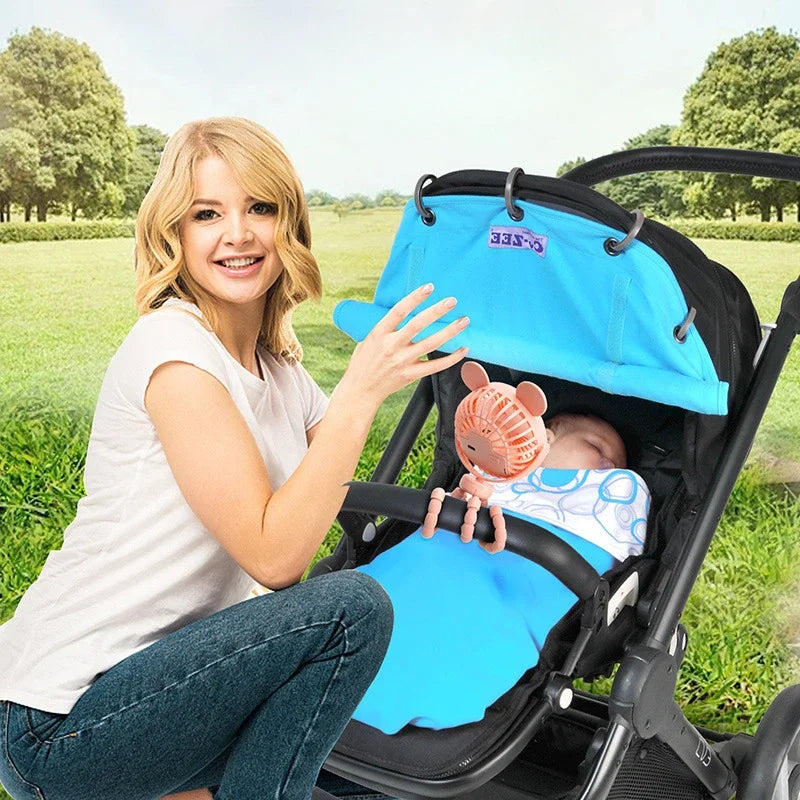 Camping Fan Portable Rechargeable Clip-on Handheld Cart Household Use Trolley 3 Speeds Electric Mini Powerful Merchandises Home Peaceful Pleasures Health and Wellness