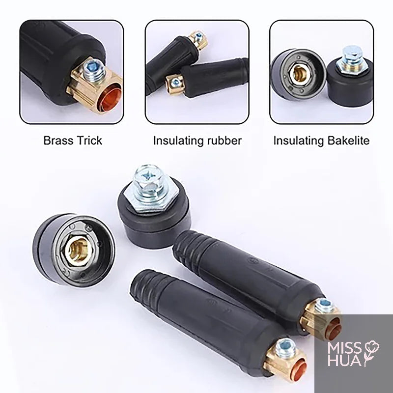 DKJ10-25 Quick Welding Cable Connector | European Style Brass