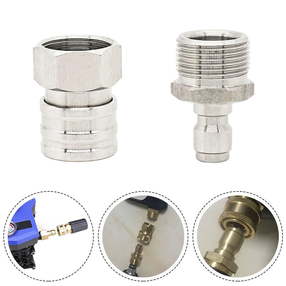 Stainless Steel Pressure Washer Quick Connector Leak-proof Fitting