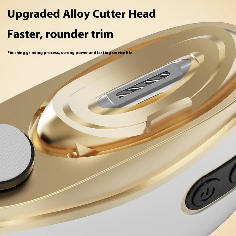 Automatic Electric Nail Trimmer with Light Rechargeable Nail Cutter for Manicure Baby Adult Grinding And Polishing Peaceful Pleasures Health and Wellness