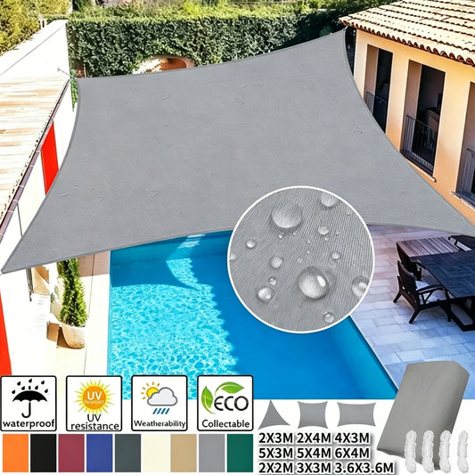 Rectangle Sun Shade Sail – 98% UV Block Waterproof Canopy Sun Shade Sail Peaceful Pleasures Health and Wellness