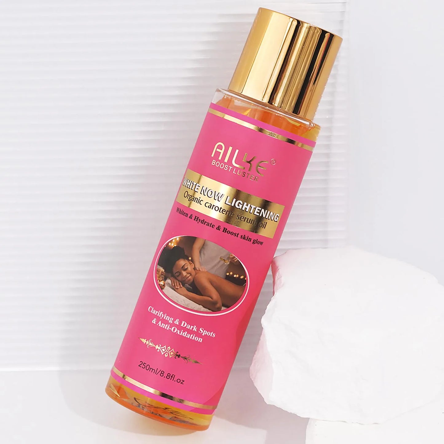 AILKE Organic Carotene Brightening Body Oil | Vitamin E & Rose