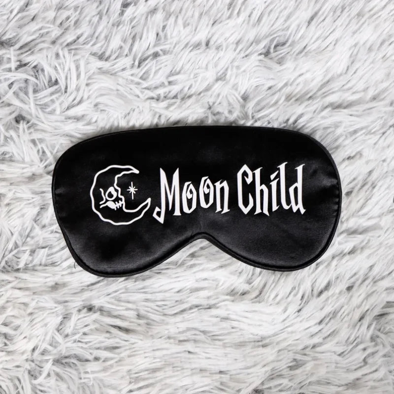 Gothic Black Halloween Eye Mask with Adjustable Strap