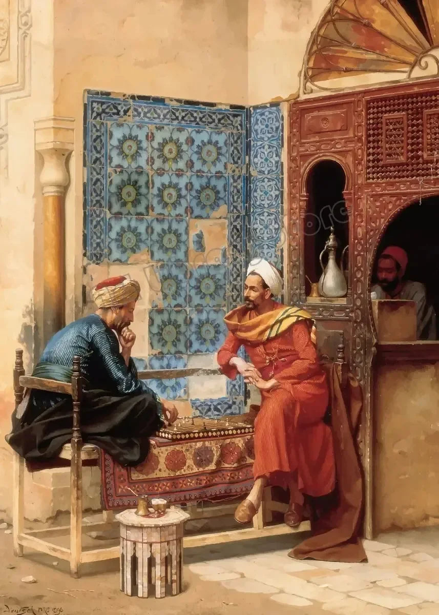 Canvas Painting Gerome Classic Artwork Arabs Living Landscape Poster Arabic Carpet Merchant Wall Art Pictures Home Decor Peaceful Pleasures Health and Wellness