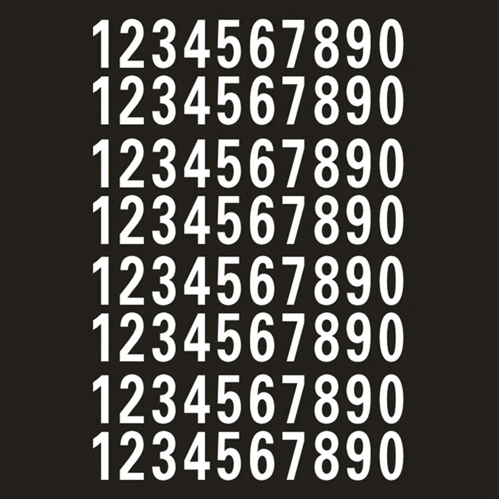 Reflective Mailbox Number Stickers – 40 Pcs Self-Adhesive Decals