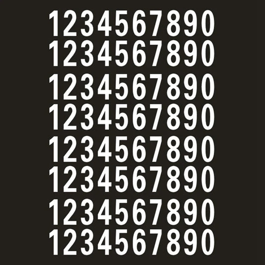 Reflective Mailbox Number Stickers – 40 Pcs Self-Adhesive Decals Reflective Number Stickers Oasis Select white-4inch