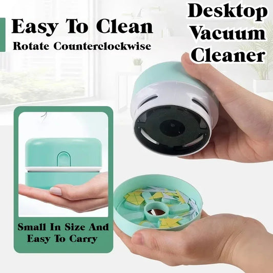 Mini Silent Portable Vacuum Cleaner for Desk and Office Study, Desktop Dust Cleaner Perfect Home Gift Peaceful Pleasures Health and Wellness
