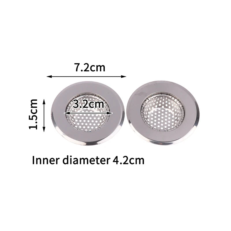 Stainless Steel Drain Hair Catcher Sink & Shower Filter Mesh