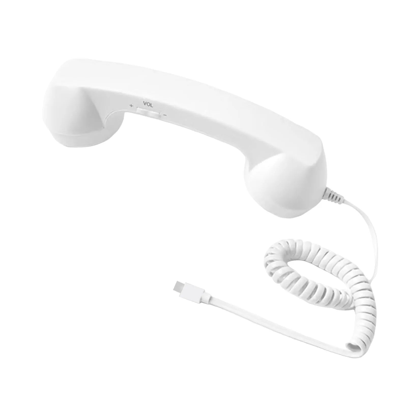 Retro Phone Handset, 2026 New Retro Phone Handset for iPhone&Android, Type-C/Wireless Bluetooth Old Fashioned Telephone Receiver Peaceful Pleasures Health and Wellness bean red