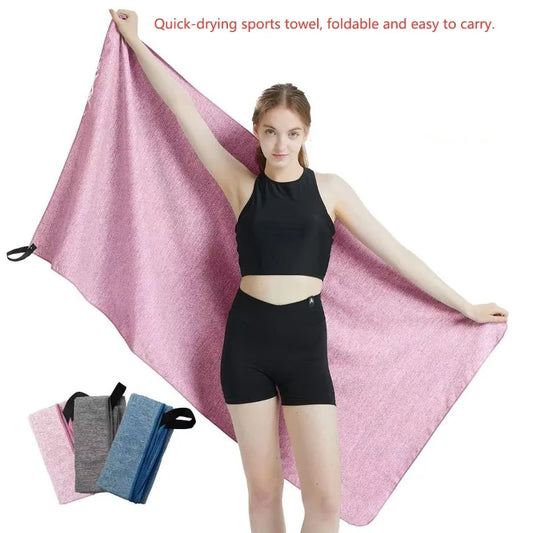 Ultra-fine Fiber Cationic Quick-drying Sports Towel Outdoor Fitness Water-absorbing Towel Sweat-wiping Towel Peaceful Pleasures Health and Wellness