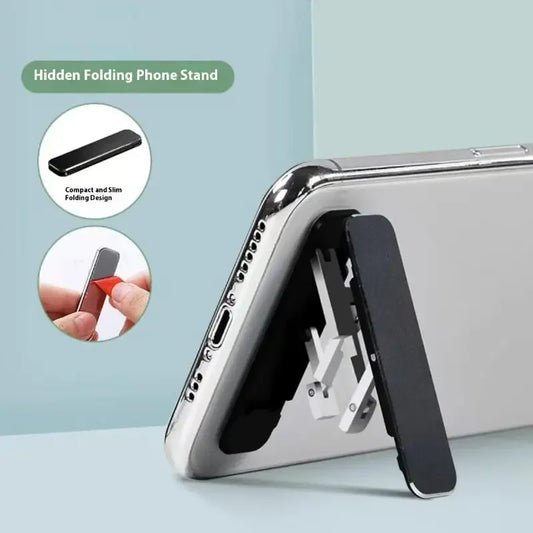 Mini Foldable Phone Stand – Aluminum Alloy Adjustable Desk Mount Phone Stand Oasis Select