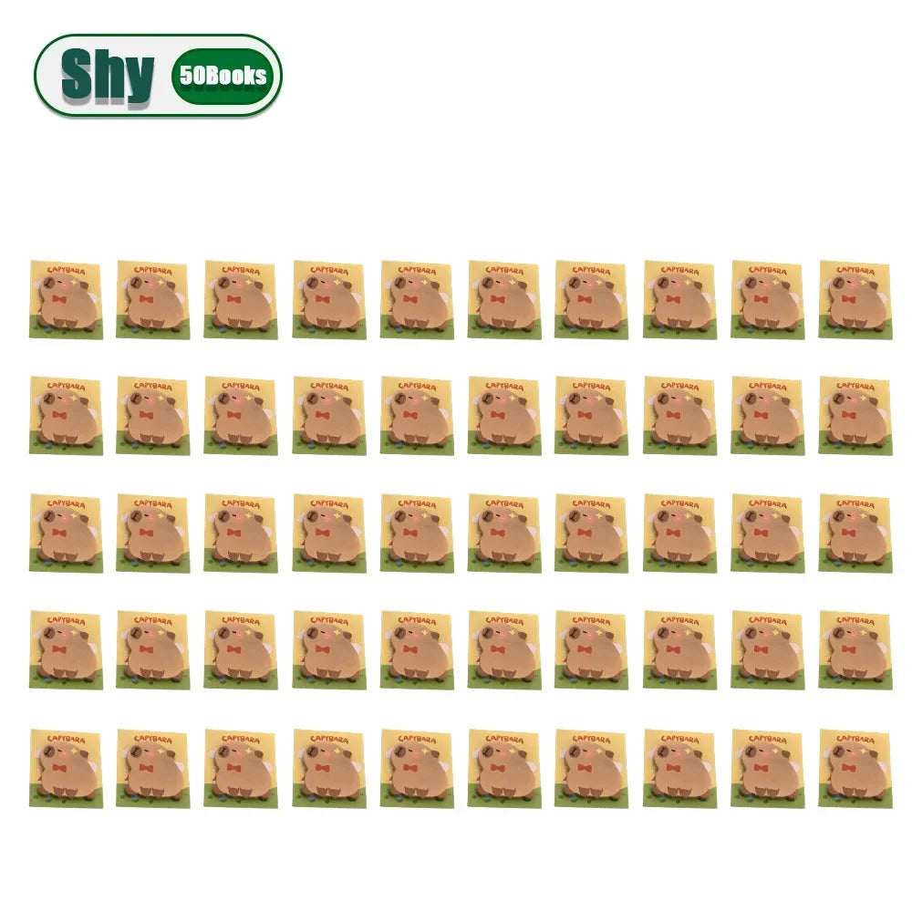 Cute Capybara & Dolphin Sticky Notes – 30 Sheet Memo Pads