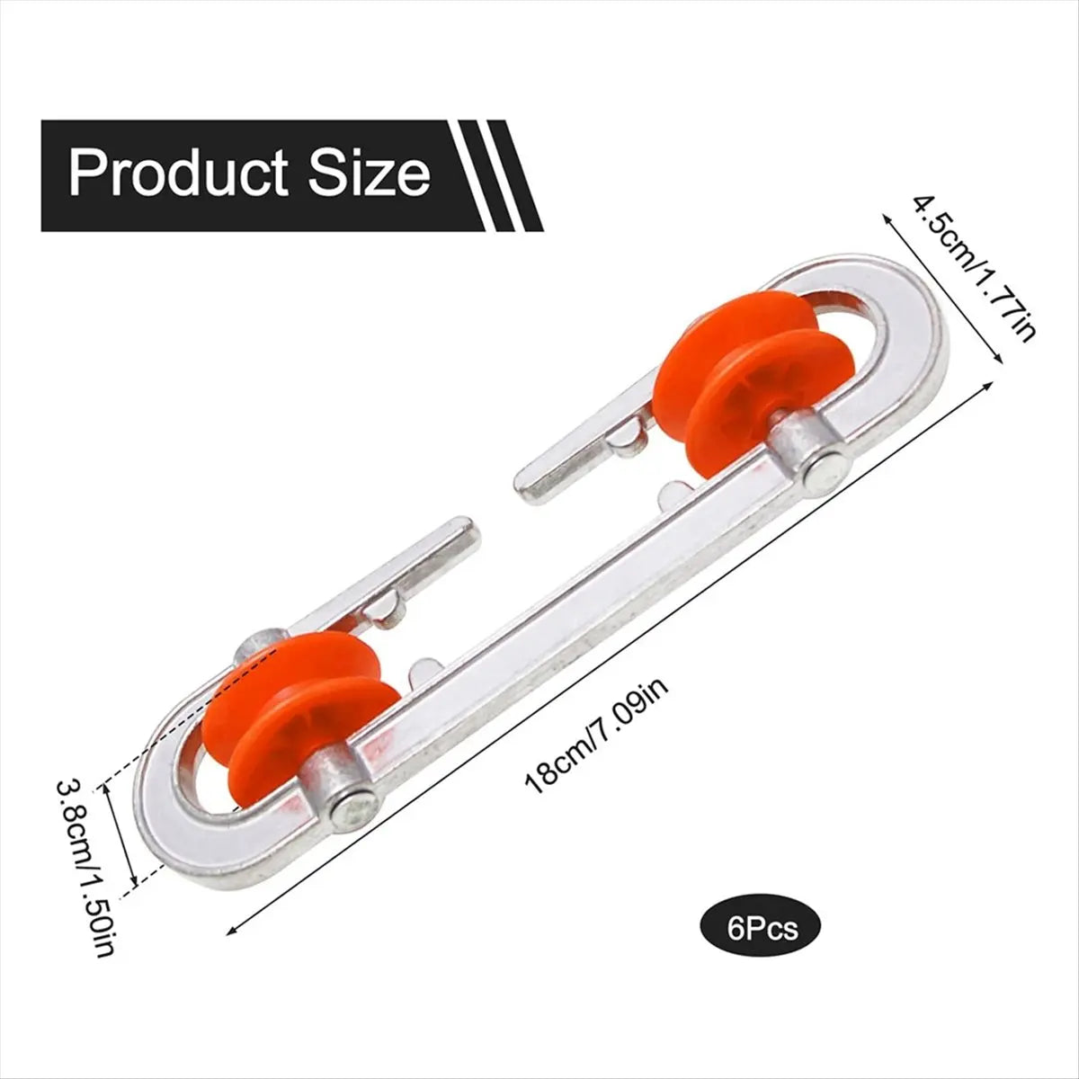 *ABDH 6 Pcs Clothesline Spreader, Aluminium Heavy Duty Outdoor Clothes Line Separator Pulley for Heavy Loads and Clothesline Peaceful Pleasures Health and Wellness