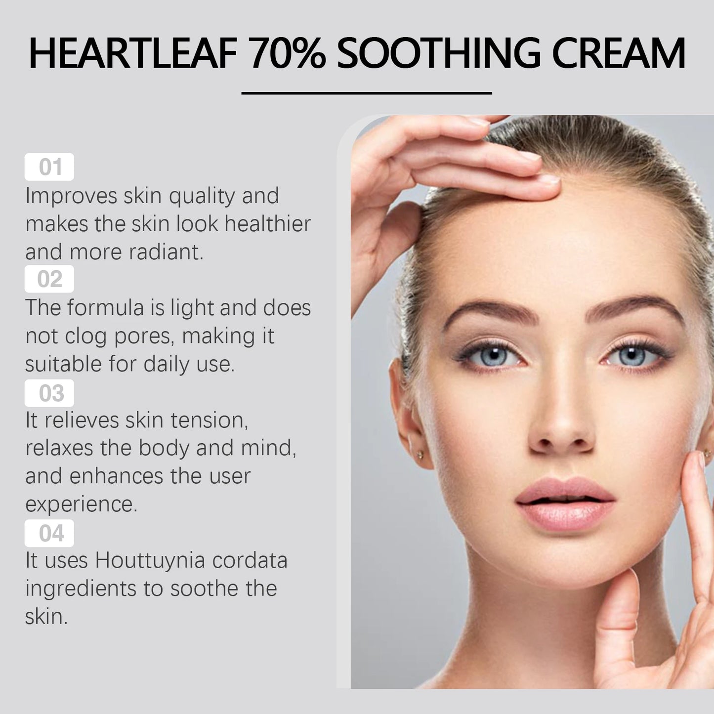 Heartleaf 70% Soothing Cream with Ceramide EOS – 50g