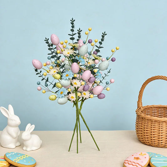Artificial Easter Egg Faux Flower Arrangement – Wedding & Home Artificial Flower Arrangement Peaceful Pleasures Health and Wellness
