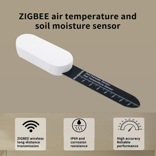Soil Water Tester Sensor Detector Monitor Global Version For Tuya Home Assistant Temperature and Humidity Detector Flower Care Peaceful Pleasures Health and Wellness