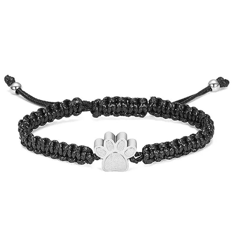 Pet Memorial Urn Bracelet | Titanium Steel Braided Keepsake