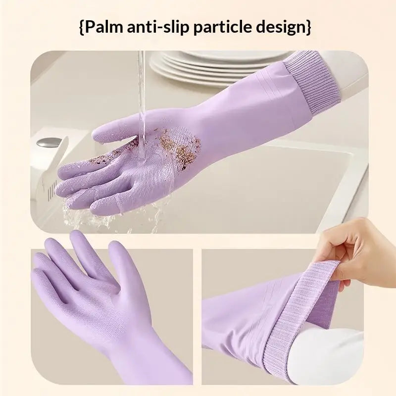 Waterproof Fleece Dishwashing Gloves – Warm, Tear-Resistant Cleaning Gloves Peaceful Pleasures Health and Wellness