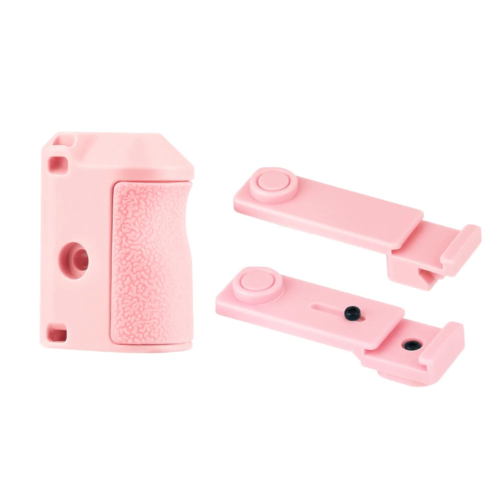 Black/Blue/Pink ABS For DJI ACTION 3/4/5 PRO Shutter Grip Action Camera Handle – Street Photography Essential Accessory Peaceful Pleasures Health and Wellness pink