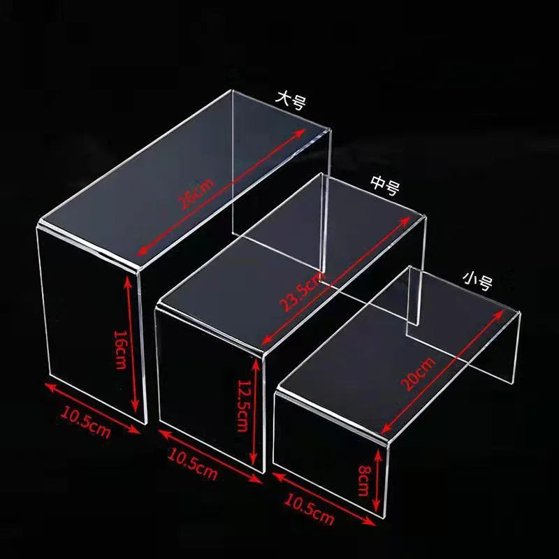 Acrylic U-Shaped Ladder Display Stand Set – 3pc & 5pc