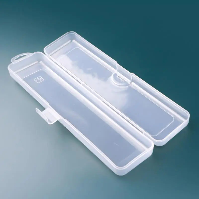 Transparent Makeup Brush Organizer Box with Dust Cover