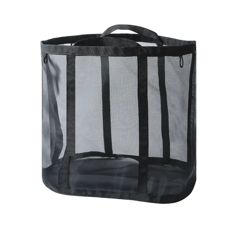 Collapsible Mesh Laundry Hamper Bag with Handles | Dorm Travel