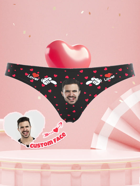 Custom Face Thong For Her Personalized Photo Underwear Valentine Gift For Girlfriend Wife Funny Gift Anniversary Peaceful Pleasures Health and Wellness
