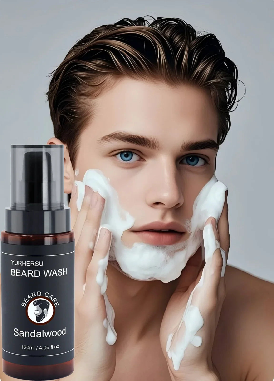 YURHERSU Men's Beard Shampoo – Deep Cleansing & Softening