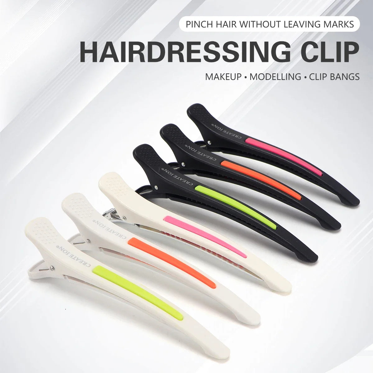 6Pcs Salon Alligator Hair Clips Traceless Hairdressing Clips Claws Section Barbershop Beauty Styling Tools Hairpin Accessories Peaceful Pleasures Health and Wellness