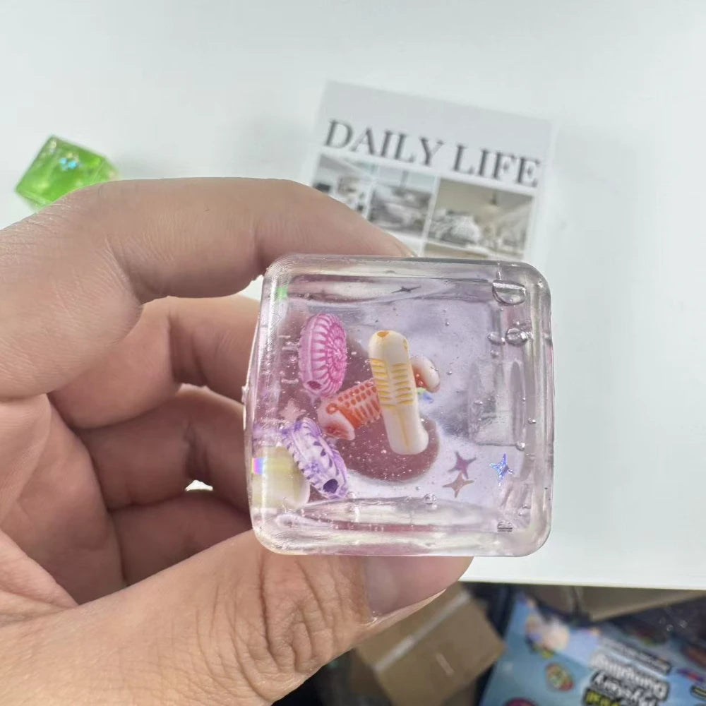 Ocean Squishy Cube Slow Rise Sensory Fidget Toy | Kids & Adults