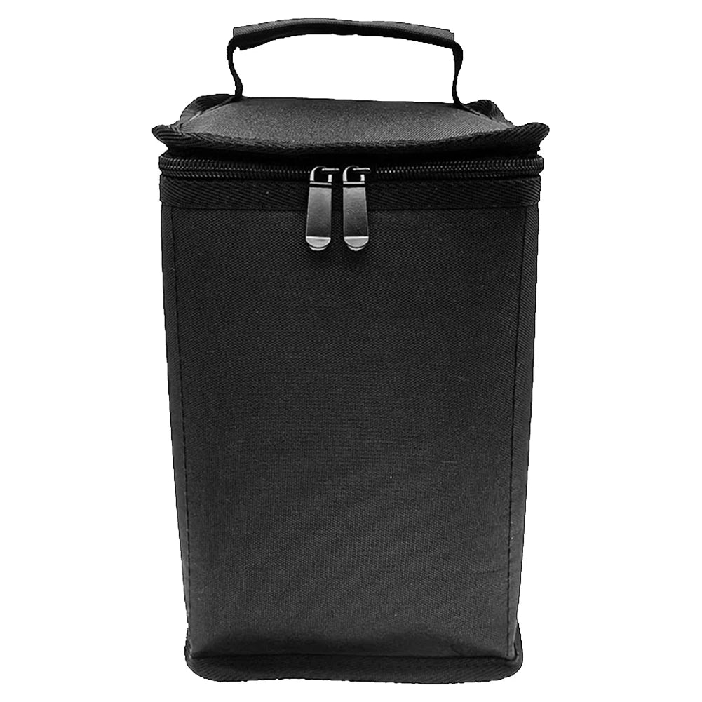 600D Oxford Fabric Handbag with Handle and Zipper Butane Fuel Tank Cover Easy To Carry for Traveling Camping Picnic Outdoors Use Peaceful Pleasures Health and Wellness Black Small