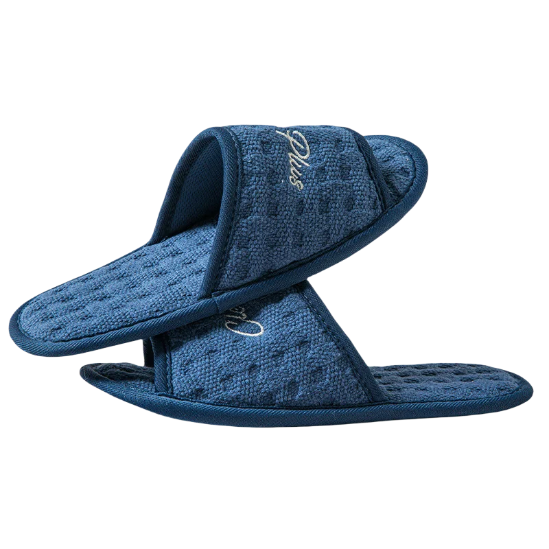 Women's Cotton Open Toe Indoor Slippers | Soft Sole Minimalist