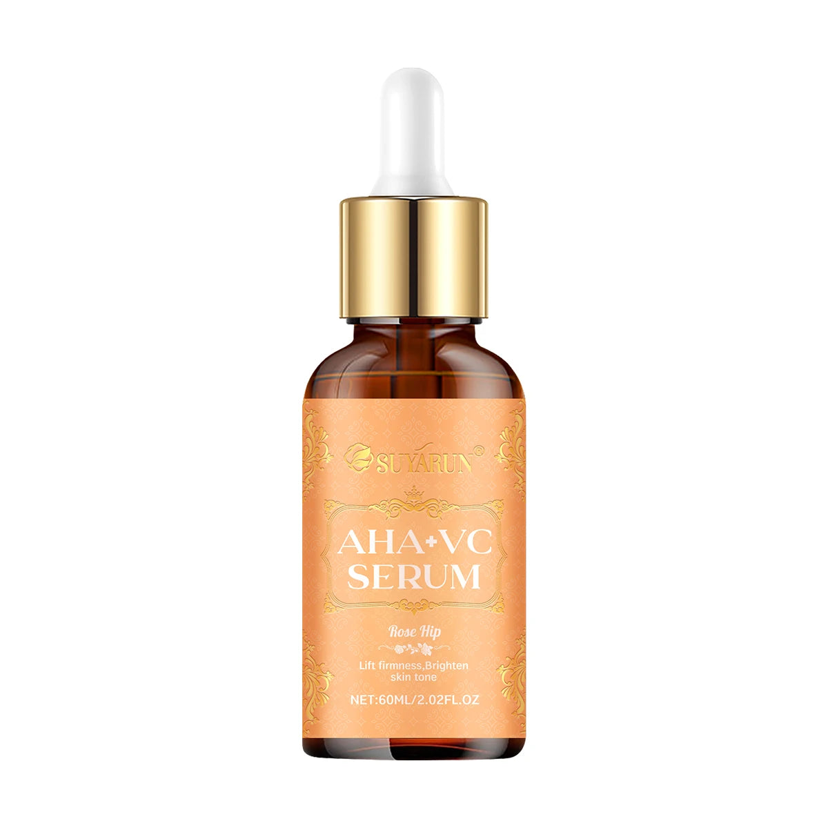 SUYARUN AHA + Vitamin C Serum - Exfoliating Brightening Facial Essence for Dark Spots, Dullness & Uneven Skin Tone. Peaceful Pleasures Health and Wellness 60ml