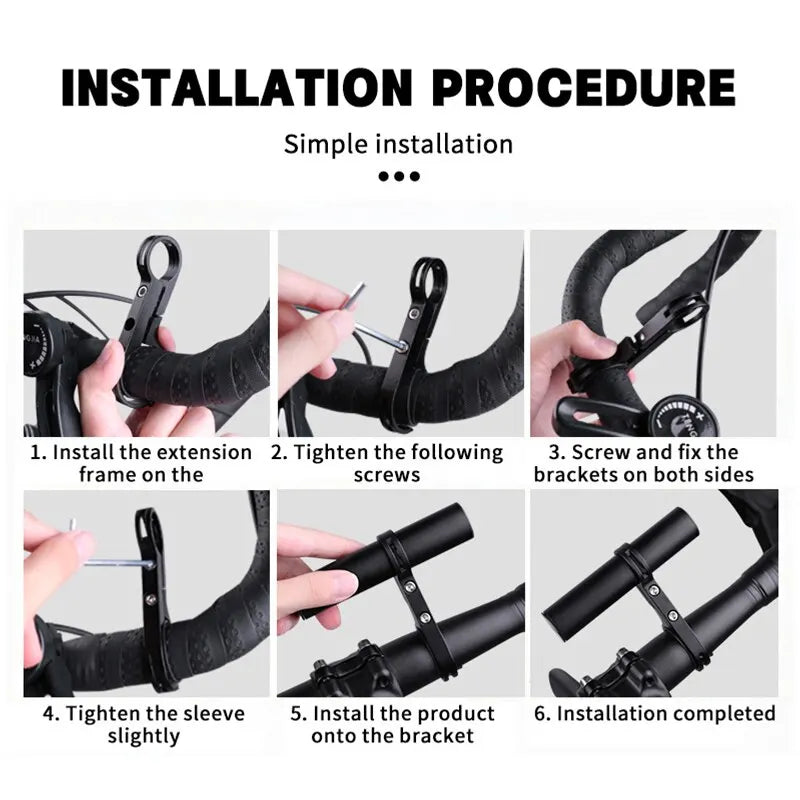 Aluminum Bike Handlebar Extender – Lightweight Extension Bracket