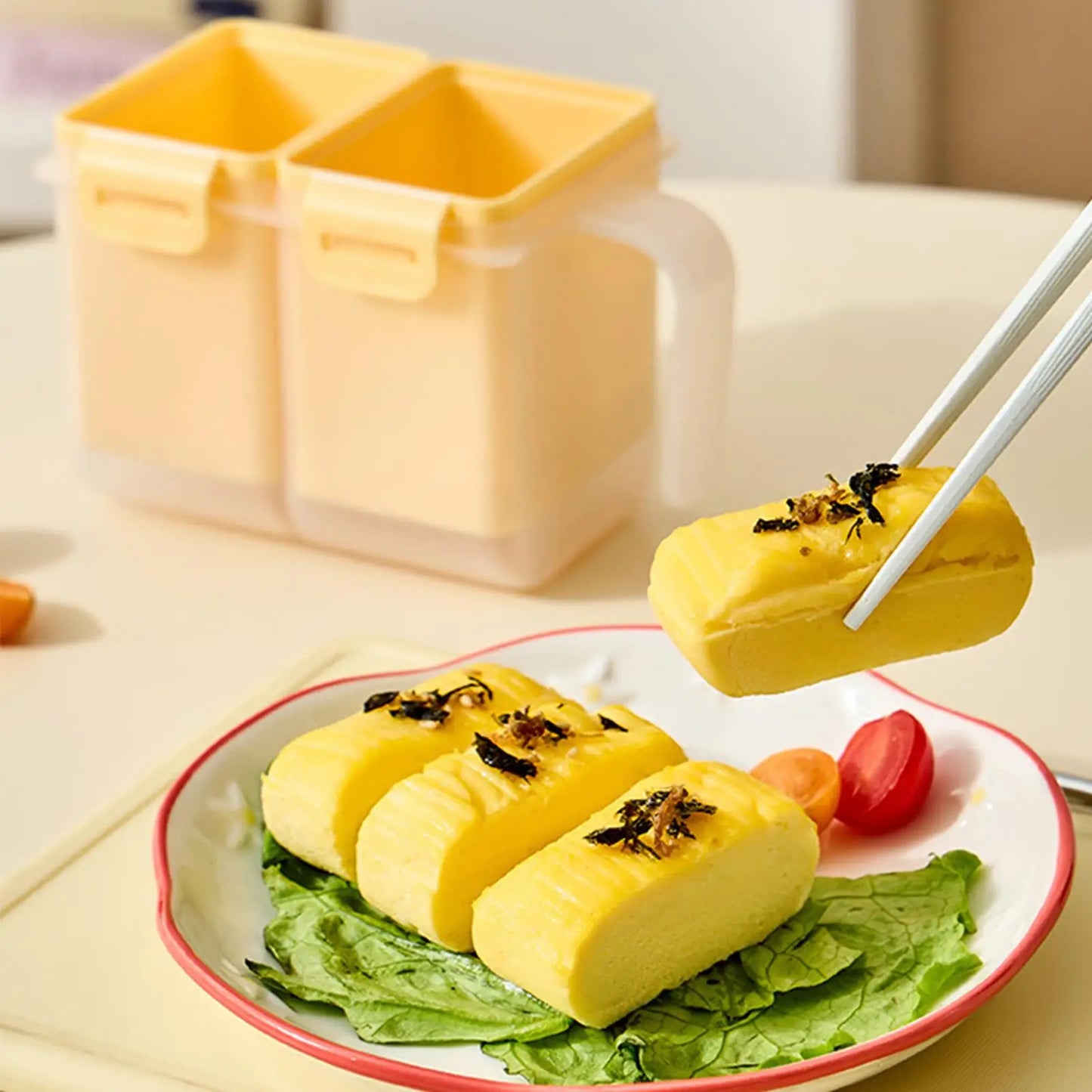 Microwave Egg Cooker – Nonstick Tamagoyaki Omelet Mold