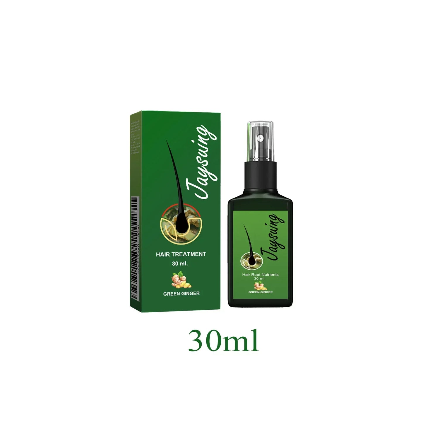 Ginger Hair Growth Serum Spray – Scalp Treatment & Hair Loss Peaceful Pleasures Health and Wellness 30ml