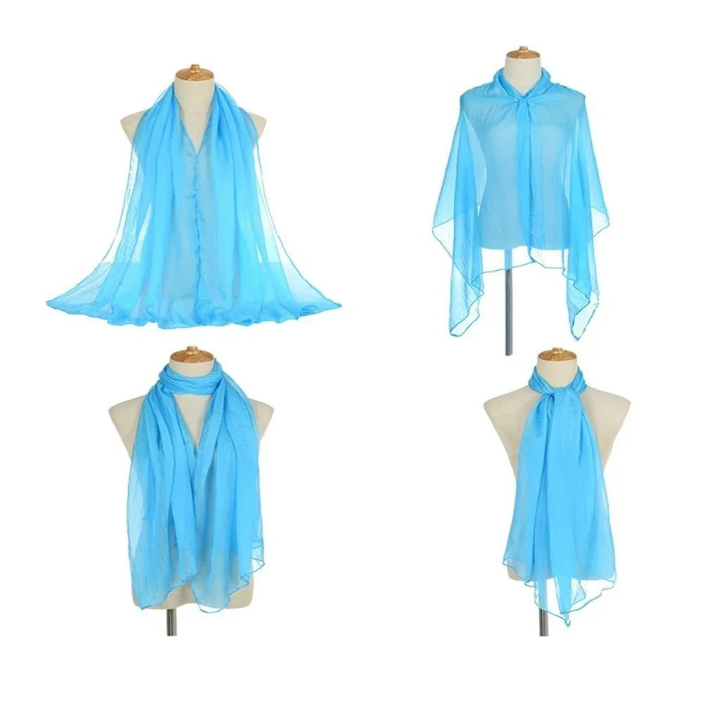 Women's Soft Chiffon Scarf – Lightweight Summer Shawl Wrap