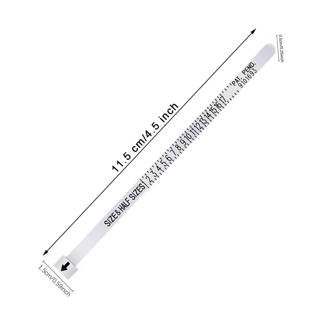 Ring Sizer Belt – UK US EU HK JP Finger Size Gauge Tool Jewelry Sizing Tool Peaceful Pleasures Health and Wellness Random color beauty