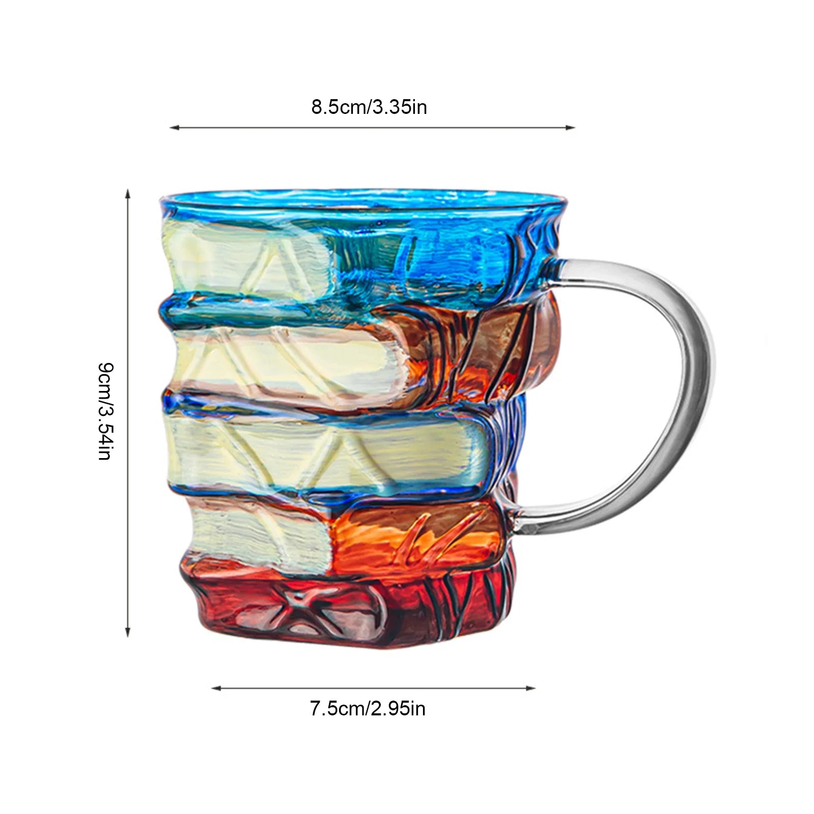Painted Book Mug Novelty Coffee Mugs Unique Coffee Mugs with Vintage Novel Design for Readers Writers and Librarians Peaceful Pleasures Health and Wellness